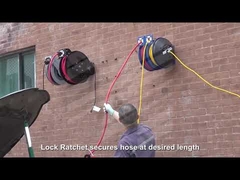 25피트 콤보 에어 및 전기 호스 릴